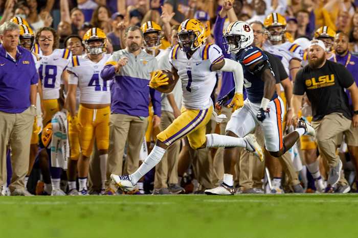 LSU's Kayshon Boutte can be an excellent weapon to complement Trevor Lawrence in his second year.
